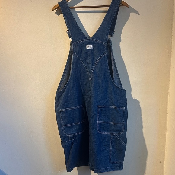 Liberty Denim Overall Shorts with Pocket Detail - Picture 3 of 4
